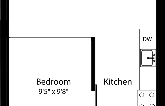 1 bed, 1 bath, 542 sqft, $2,228, Unit 217