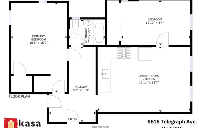 2 beds, 1 bath, 650 sqft, $2,895, Unit 306