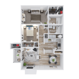 2 beds, 2 baths, 1,028 sqft, $1,253