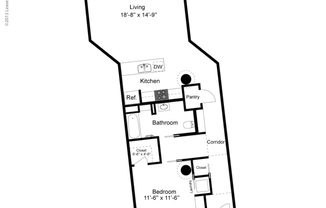 1 bed, 1 bath, 879 sqft, $1,400