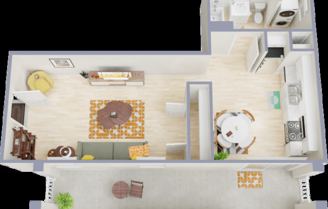 Studio, 1 bath, 477 sqft, $1,890