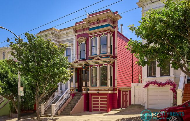Lower Haight: Single Family Home with Yard & Garage