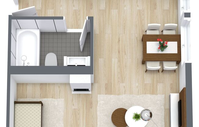 Studio, 1 bath, 434 sqft, $2,245, Unit 708