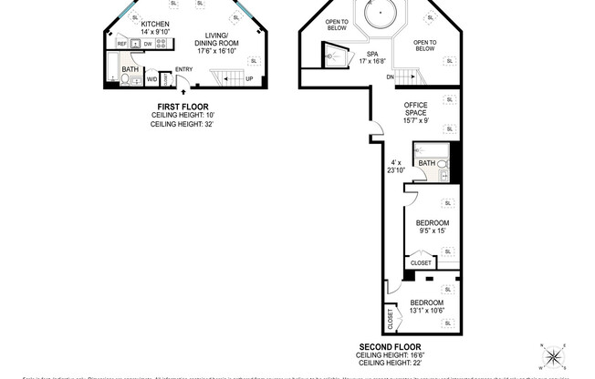 2 beds, 2.5 baths, $12,000, Unit C4