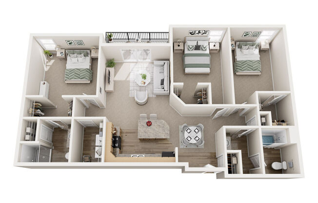 3 beds, 2 baths, 1,290 sqft, $1,801