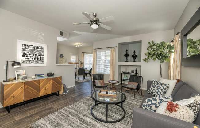 Modern Living Room at Somerfield at Lakeside Apartments, Elk Grove, California