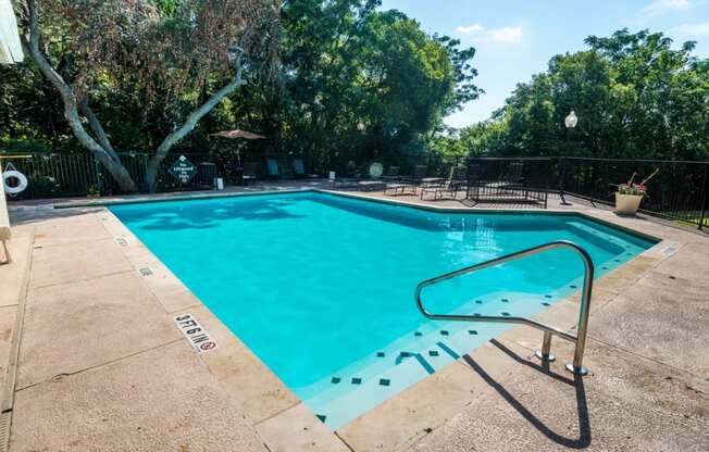 the swimming pool at villa apartments