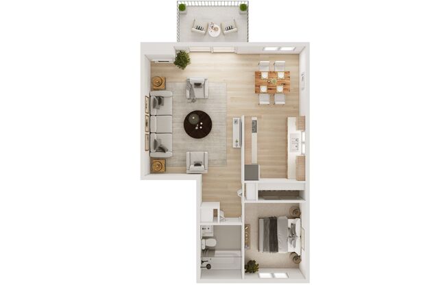 1 bed, 1 bath, 675 sqft, $1,325, Unit 920B