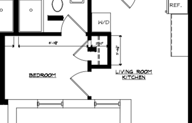 1 bed, 1 bath, 272 sqft, $1,050, Unit 1B