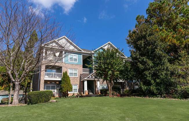 a large lawn in front of a house