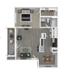 1 bed, 1 bath, 659 sqft, $1,215