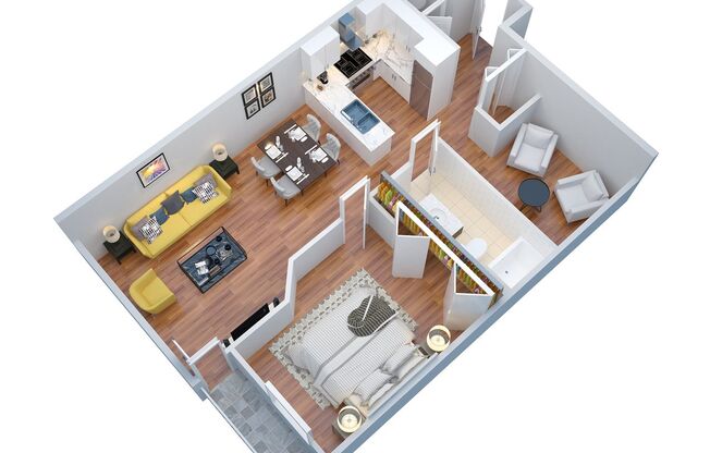 2 beds, 1 bath, 829 sqft, $2,325, Unit #204