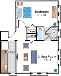 1 bed, 1 bath, 680 sqft, $1,999