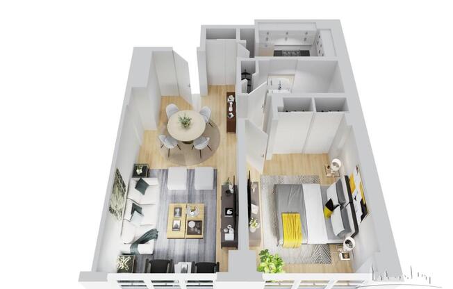 1 bed, 1 bath, $4,400, Unit LOBBYH
