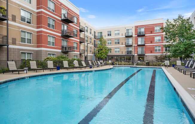 Resort Style Heated Pool at Avant at the Arboretum Apartments in Lisle, IL 60532