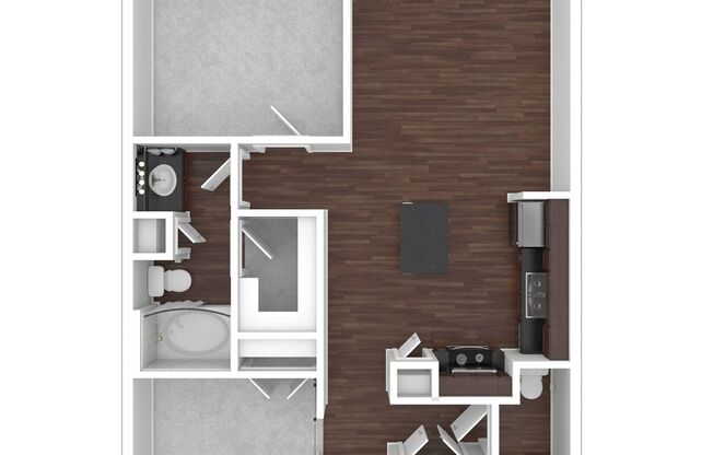 1 bed, 1.5 baths, 921 sqft, $1,550