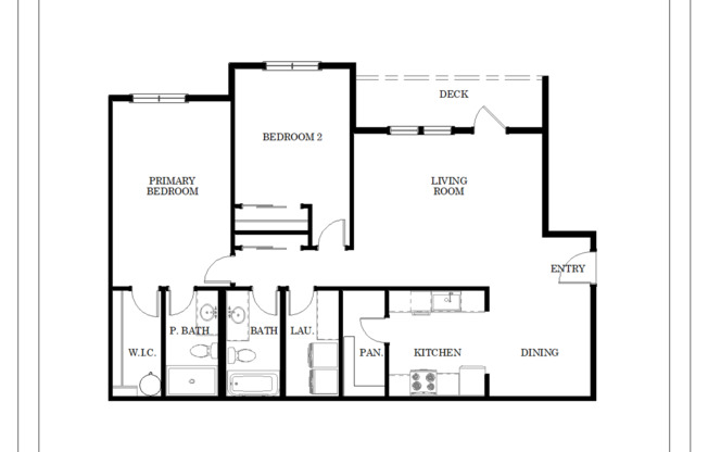 2 beds, 2 baths, 1,271 sqft, $1,750, Unit H-308