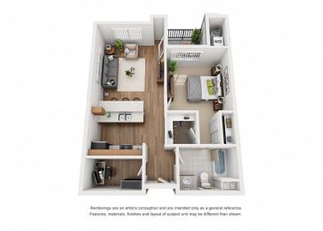 1 bed, 1 bath, 710 sqft, $2,050