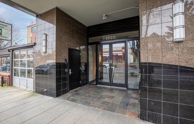 Sweet + secure 1/1 condo with parking, extra storage room + AC available now!