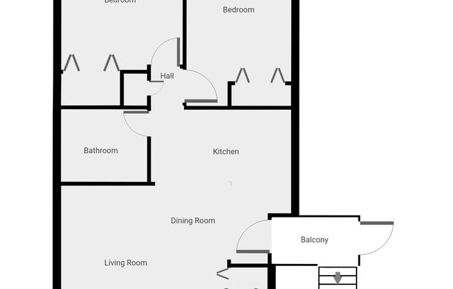 2 beds, 1 bath, 847 sqft, $850, Unit 03