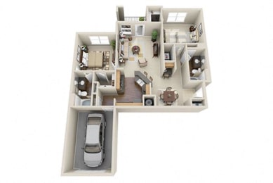 2 beds, 2 baths, 1,177 sqft, $1,711