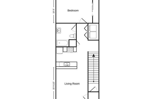 1 bed, 1 bath, 776 sqft, $1,090, Unit ST 1417-03