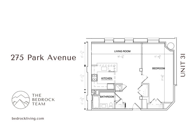 1 bed, 1 bath, $4,200, Unit 3I