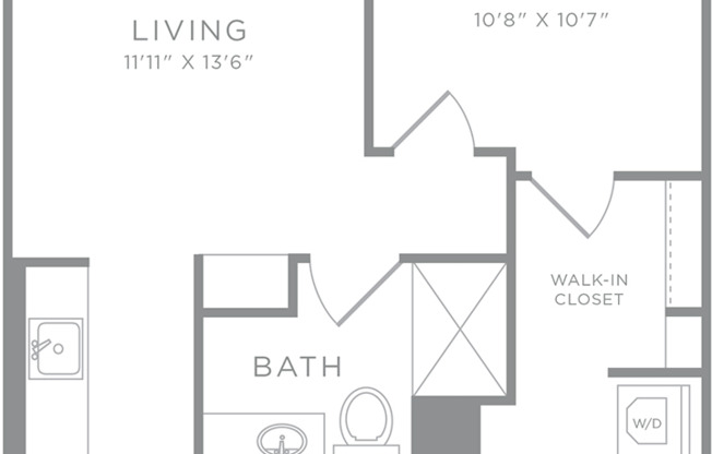 1 bed, 1 bath, 637 sqft, $1,420, Unit 317