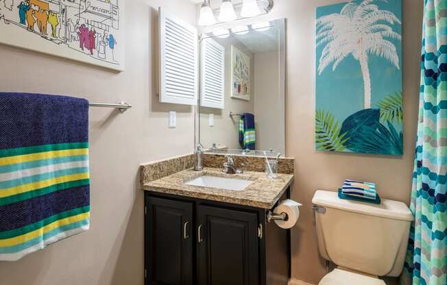 Full Bathroom at Whisper Lake Apartments, Winter Park, FL