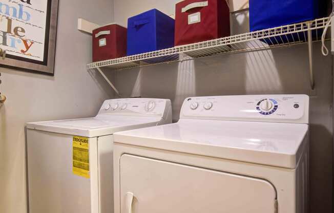 washer and dryer