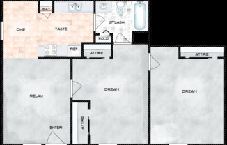 2 beds, 1 bath, 1,011 sqft, $1,020