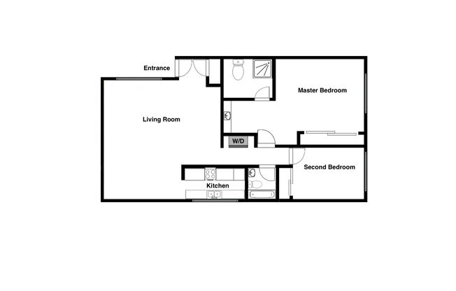 2 beds, 2 baths, 1,000 sqft, $3,192, Unit 205