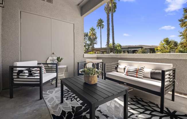 Estancia at Mission Grove Apartments Patio Furniture