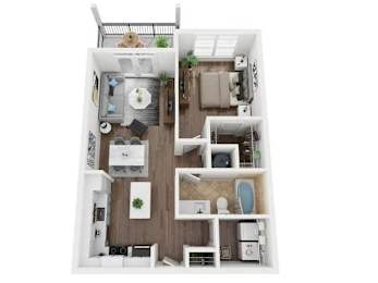 1 bed, 1 bath, 824 sqft, $1,540