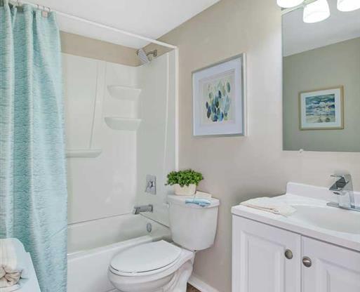 Bathroom With Bathtub at Ridgewood Club Apartments, Virginia, 23452