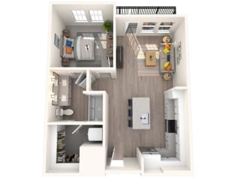 1 bed, 1 bath, 832 sqft, $1,602