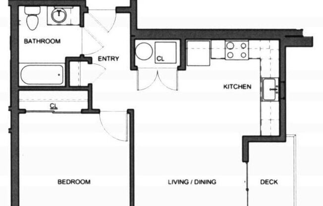 1 bed, 1 bath, 599 sqft, $1,440, Unit 1-111