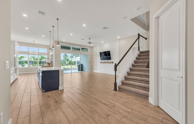 4 Bedroom 3.5 Bath Waterfront  Pool Home in Gated Community