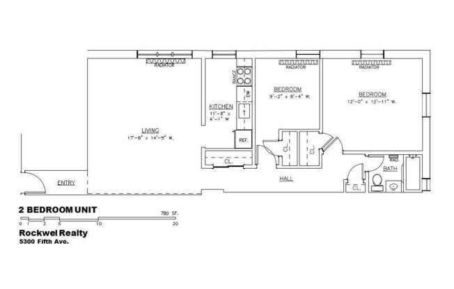 2 beds, 1 bath, $1,675, Unit C2