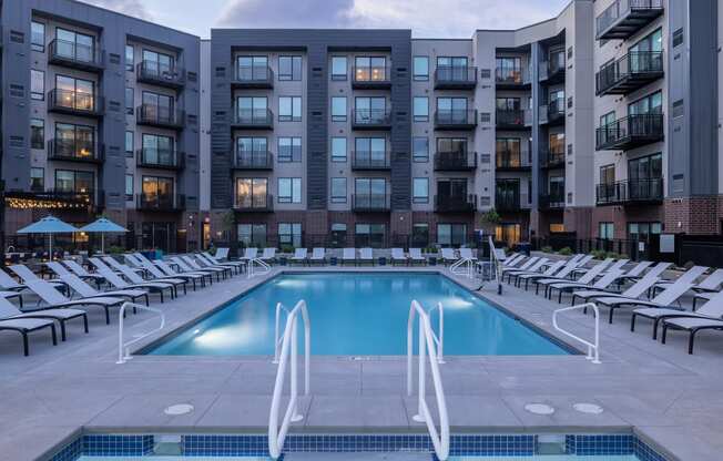 pool and plunge tub at centennial apartments