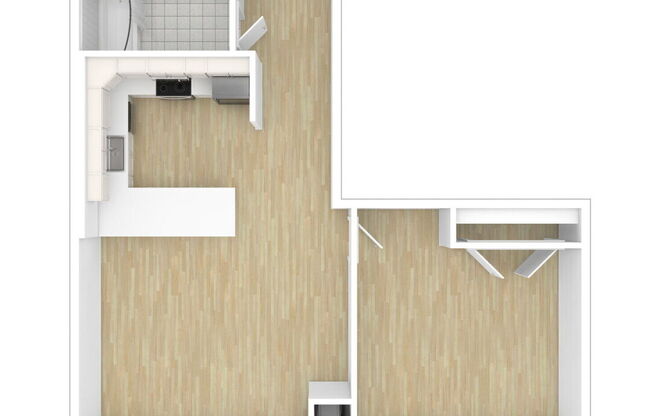1 bed, 1 bath, 784 sqft, $1,655
