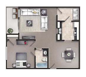 1 bed, 1 bath, 850 sqft, $1,575