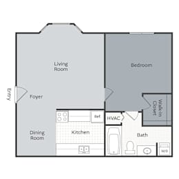 1 bed, 1 bath, 600 sqft, $875