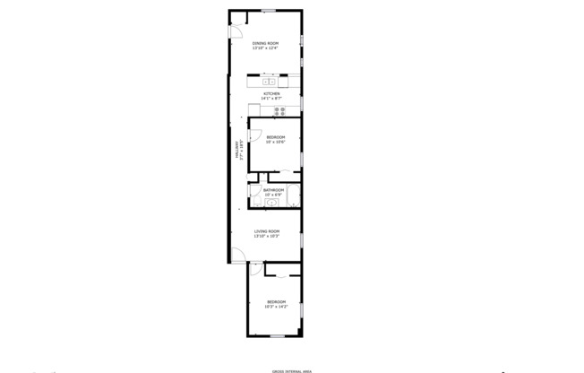 2 beds, 1 bath, 910 sqft, $1,399, Unit 1408-07