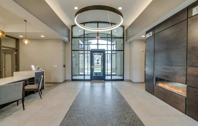 Entryway of Ascend at Woodbury luxury apartments for rent in south Woodbury MN