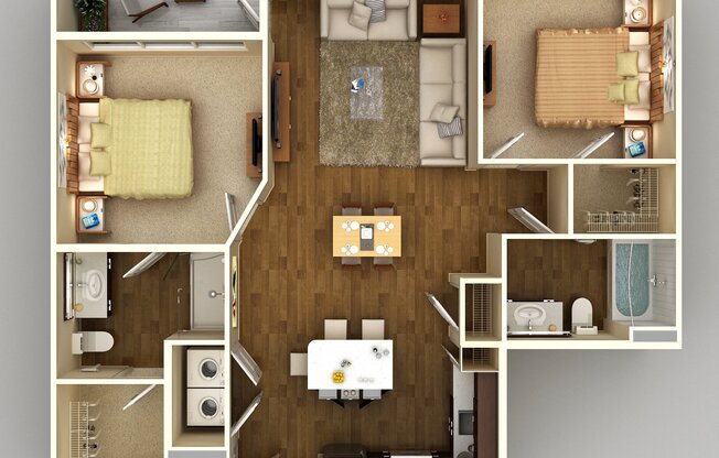 2 beds, 2 baths, $2,748