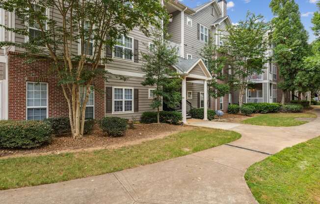 our apartments at the district feature a walkway to the leasing office