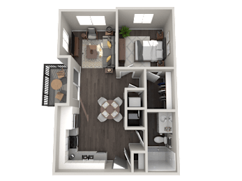 1 bed, 1 bath, 633 sqft, $1,250