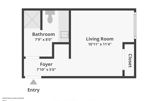 Studio, 1 bath, 200 sqft, $969, Unit 303