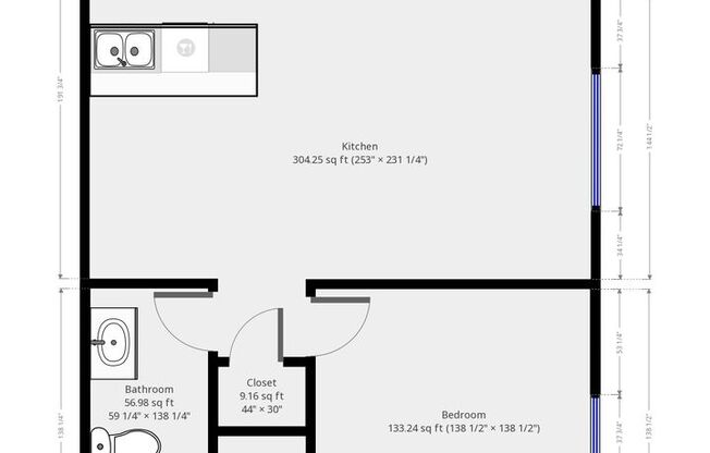 1 bed, 1 bath, 620 sqft, $1,090, Unit 1800-205